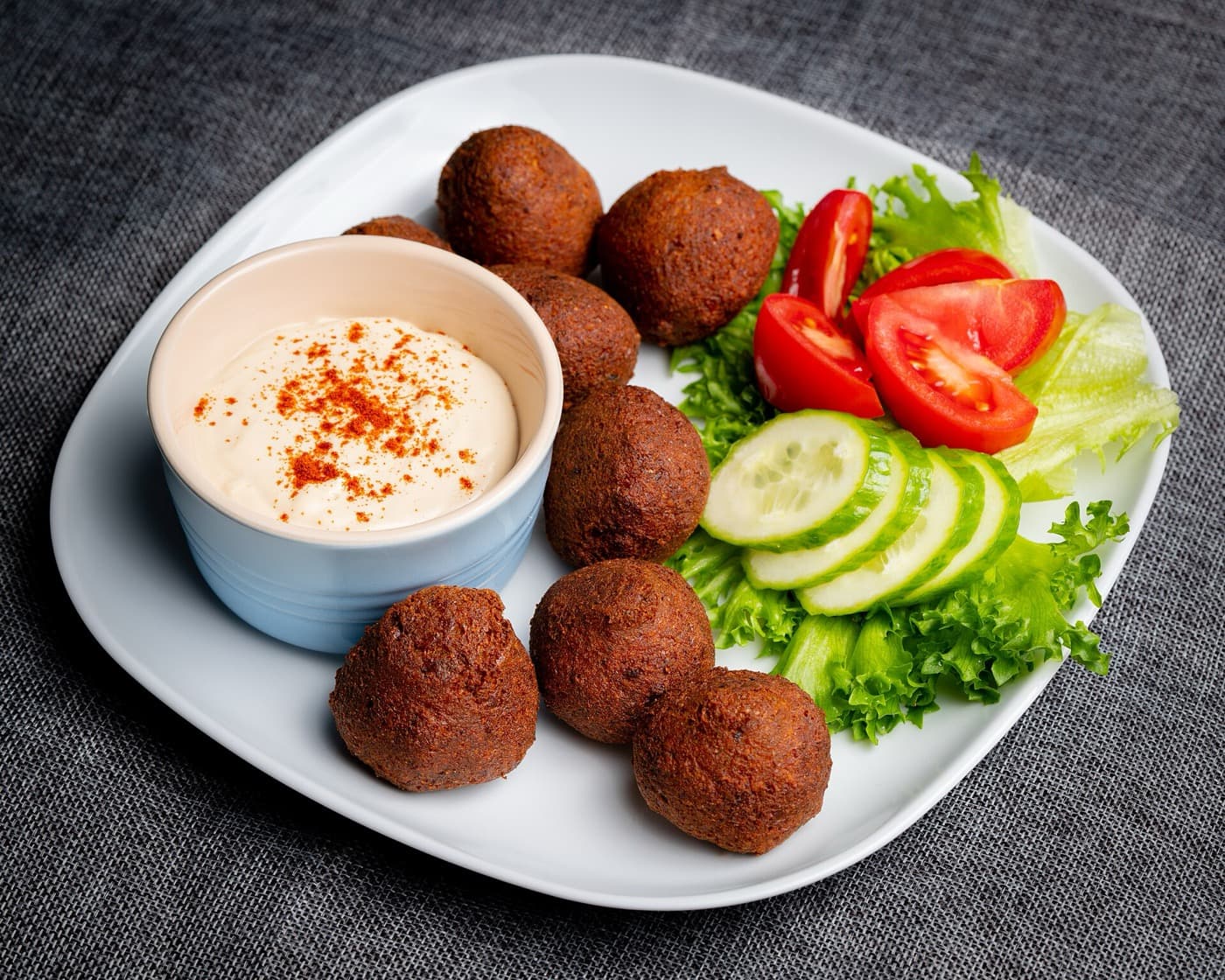 Falafel aus getrockneten Kichererbsen