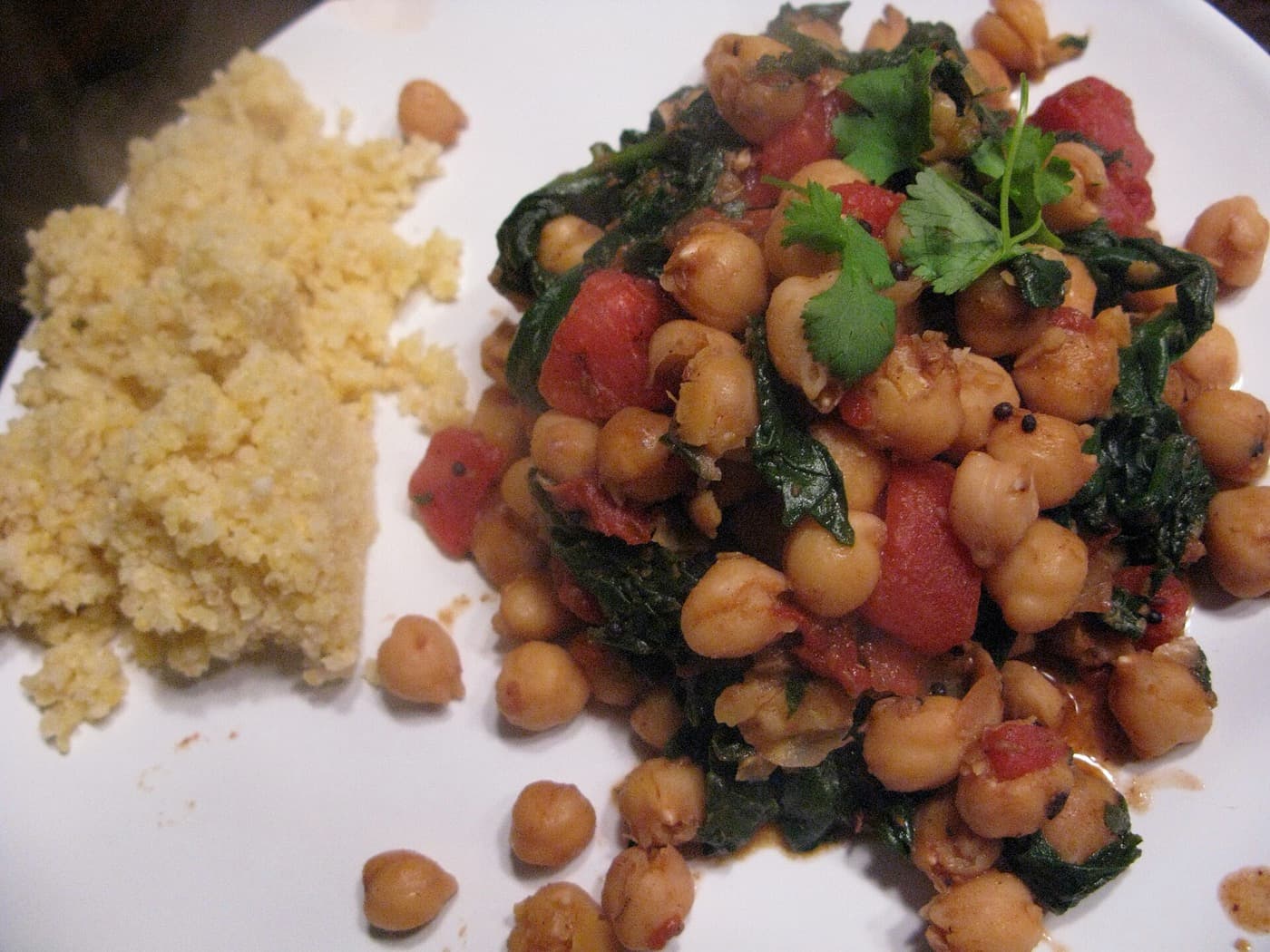 Kichererbsen-Curry mit Spinat