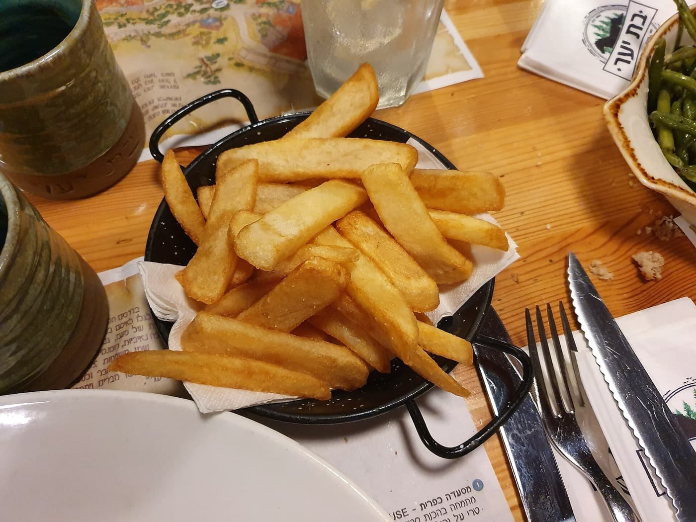 Ofen-Pommes, knusprig