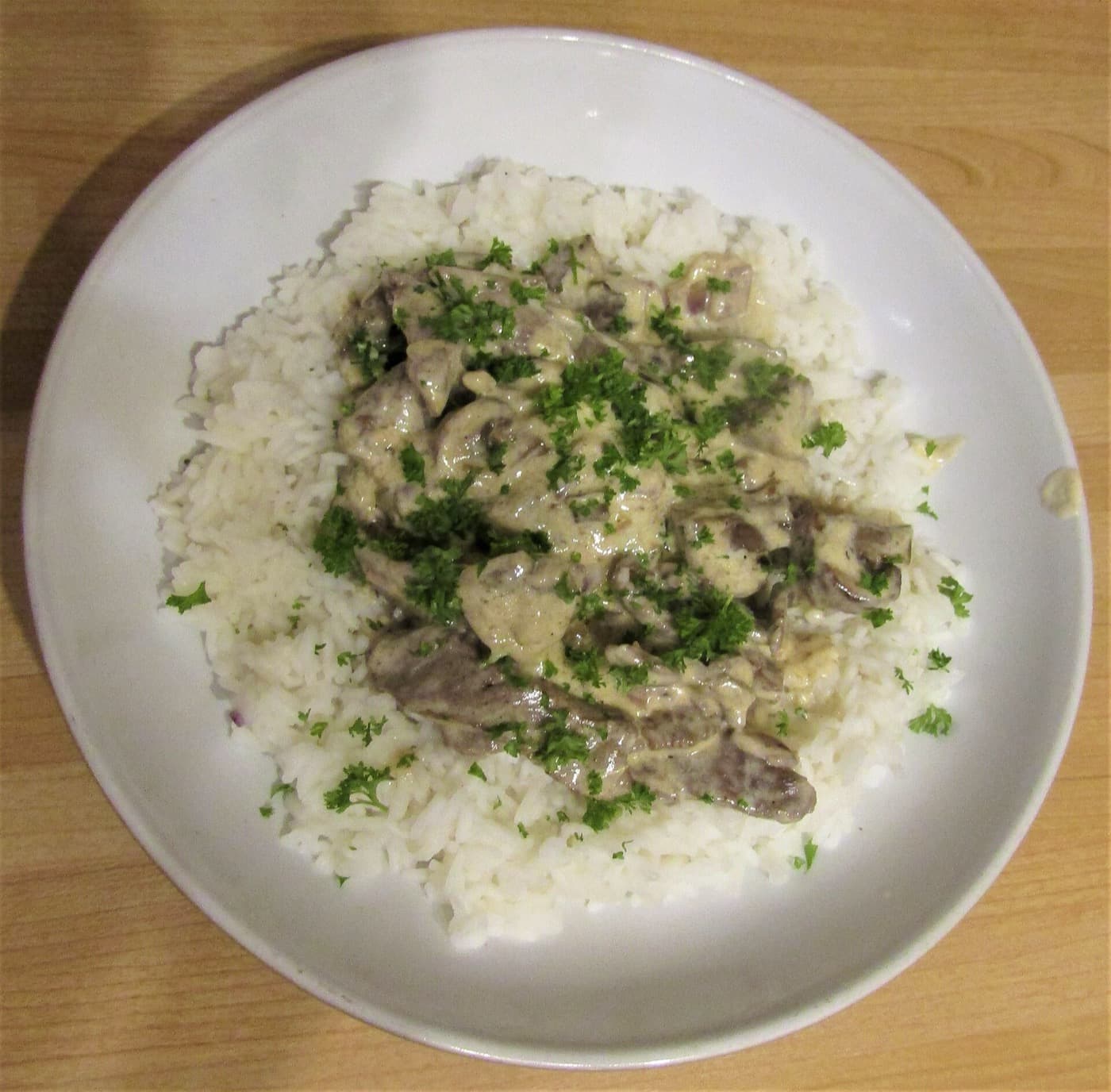 Putengeschnetzeltes mit Champignons