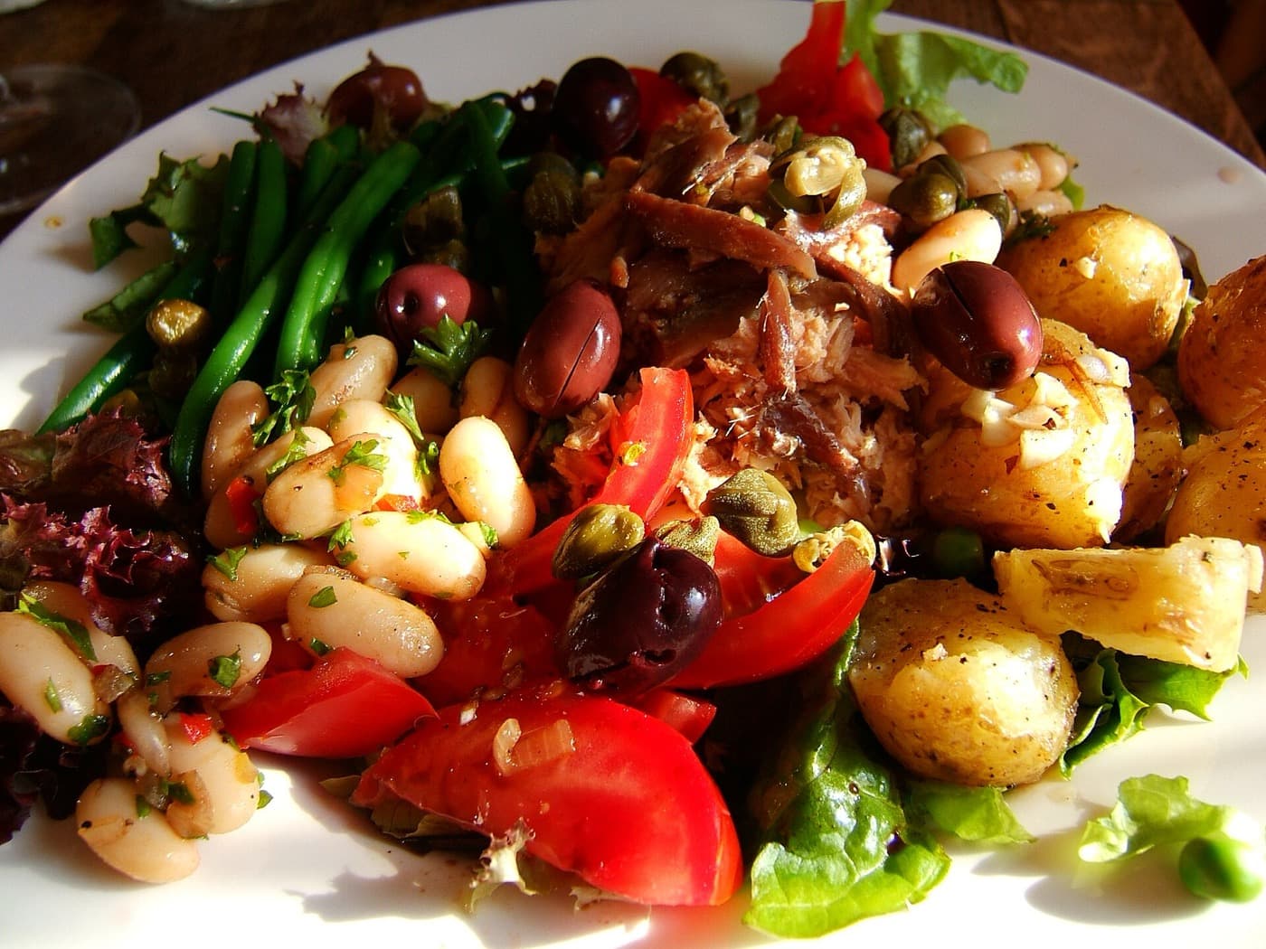 Thunfischsalat mit weißen Bohnen