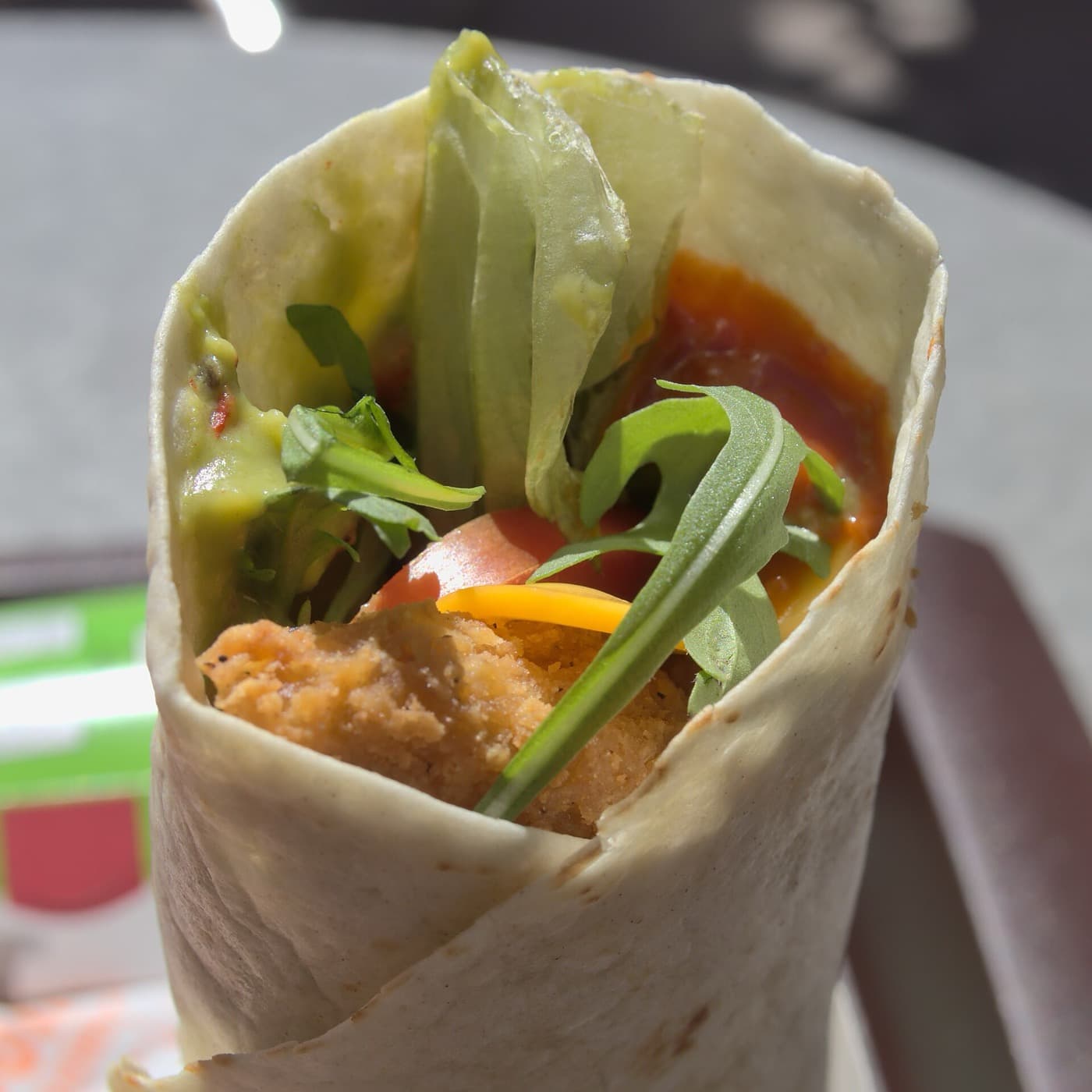 Wraps mit Hähnchen und Joghurtsauce