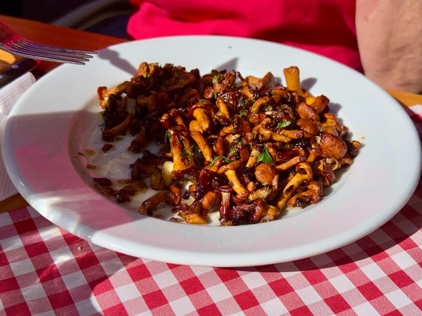 Pilzpfanne mit Petersilie